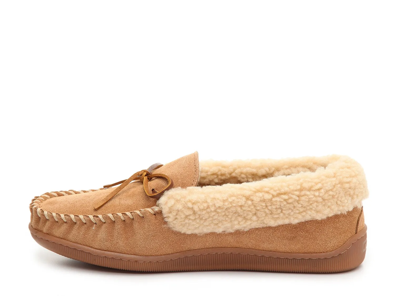 Allen Minnetonka moccasins, light brown