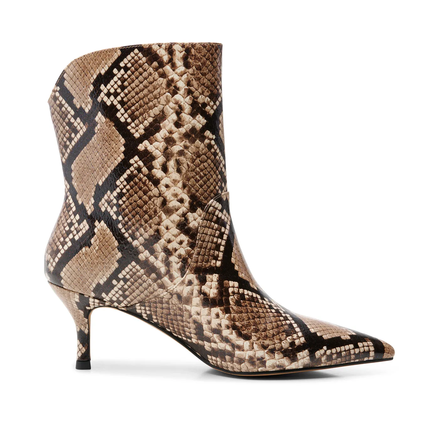Amia bootie leather - BEIGE