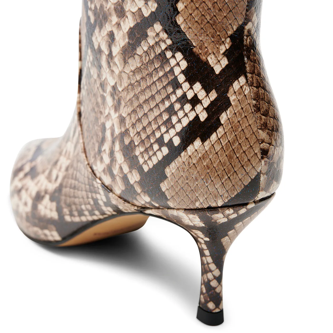 Amia bootie leather - BEIGE