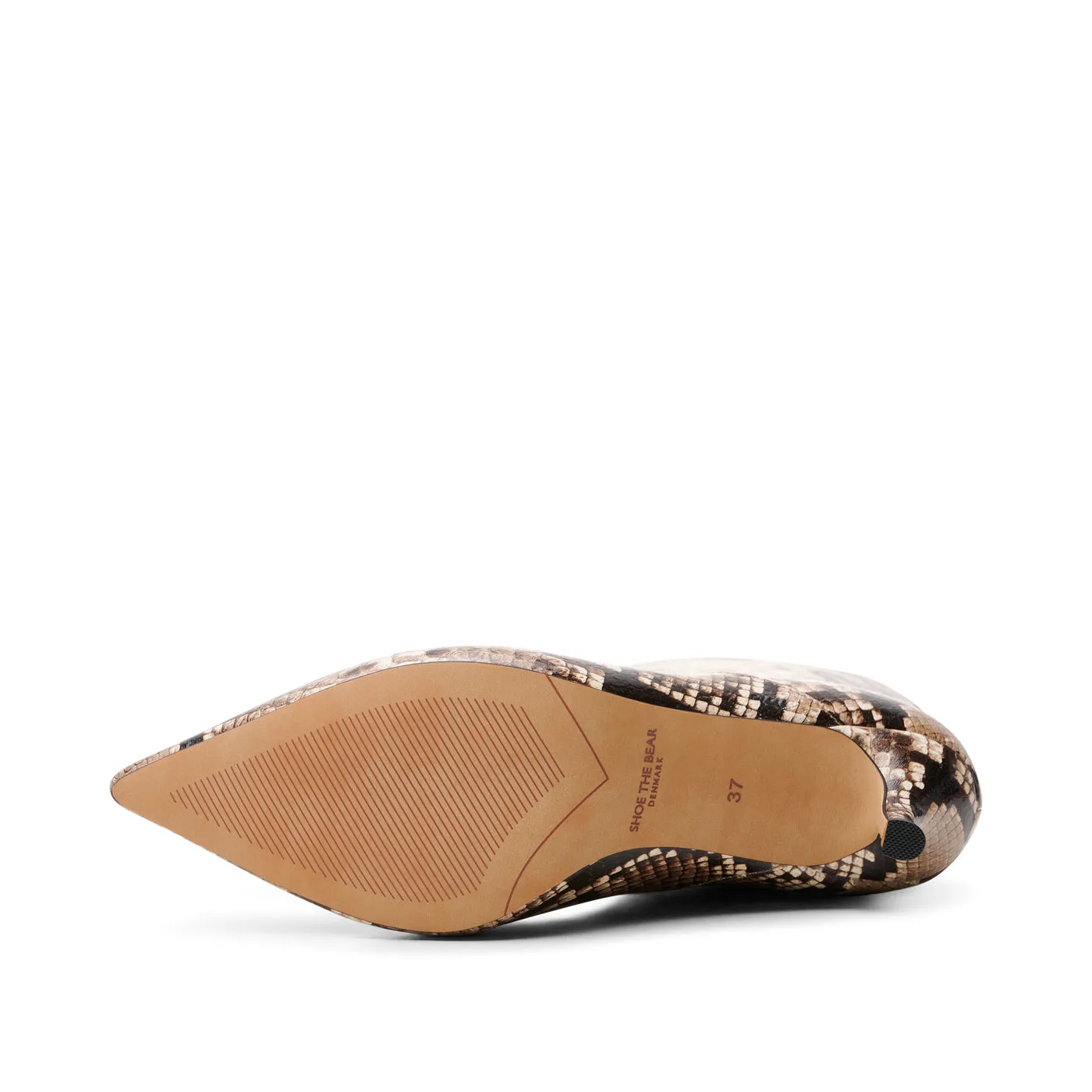 Amia bootie leather - BEIGE