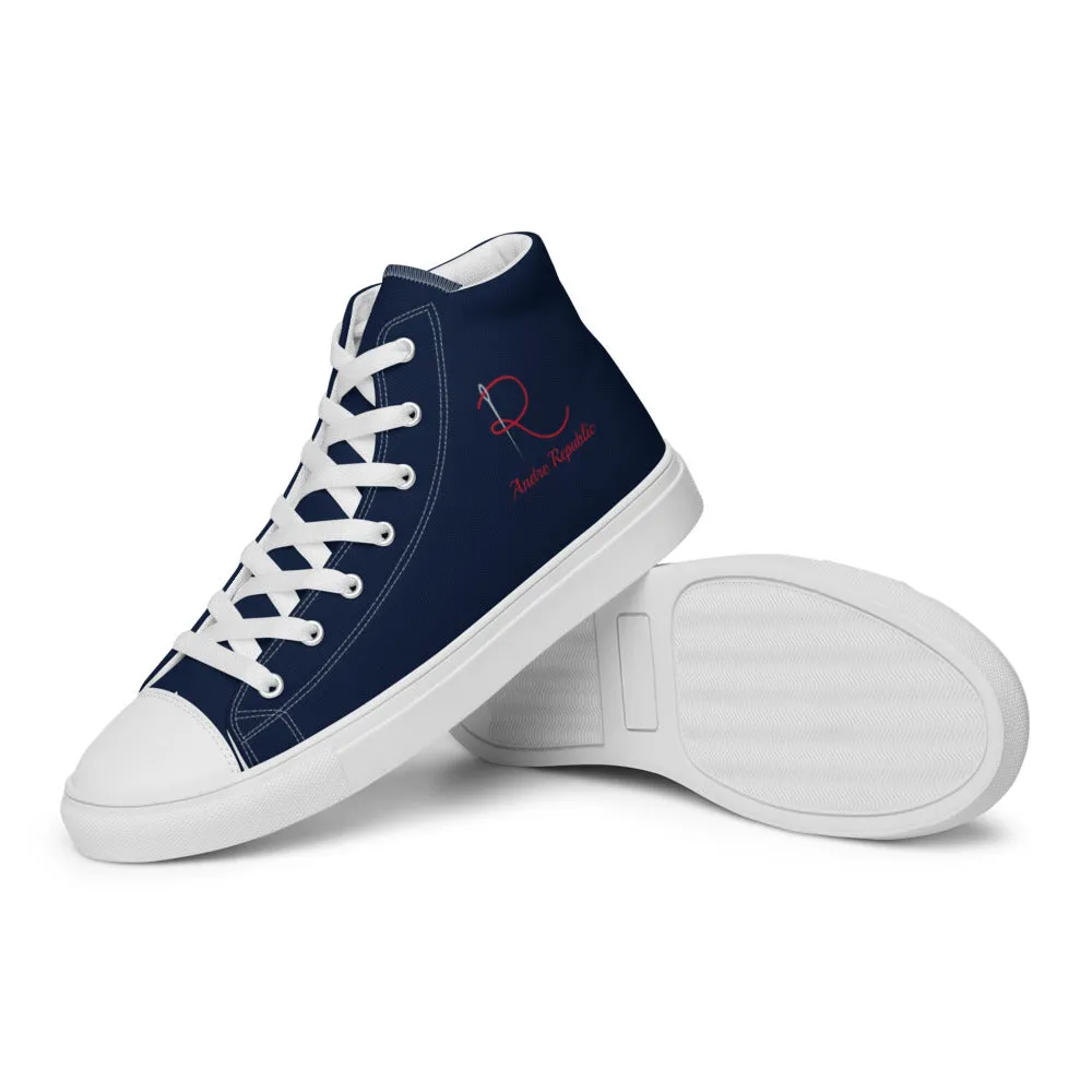 Andre Republic Mens high top canvas shoes