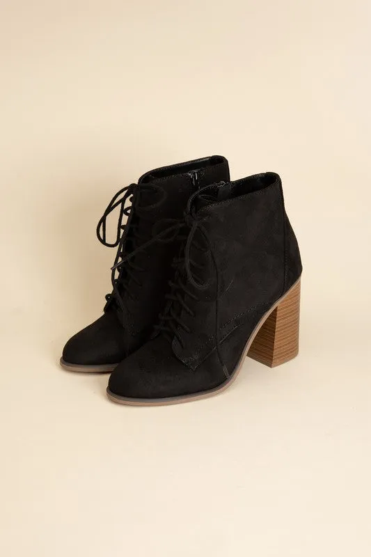 Block Heel Kidman Lace Up Boots