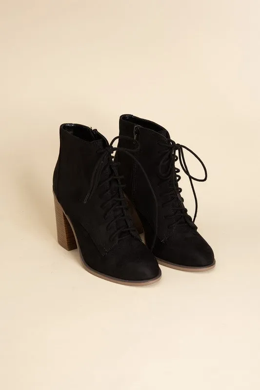 Block Heel Kidman Lace Up Boots