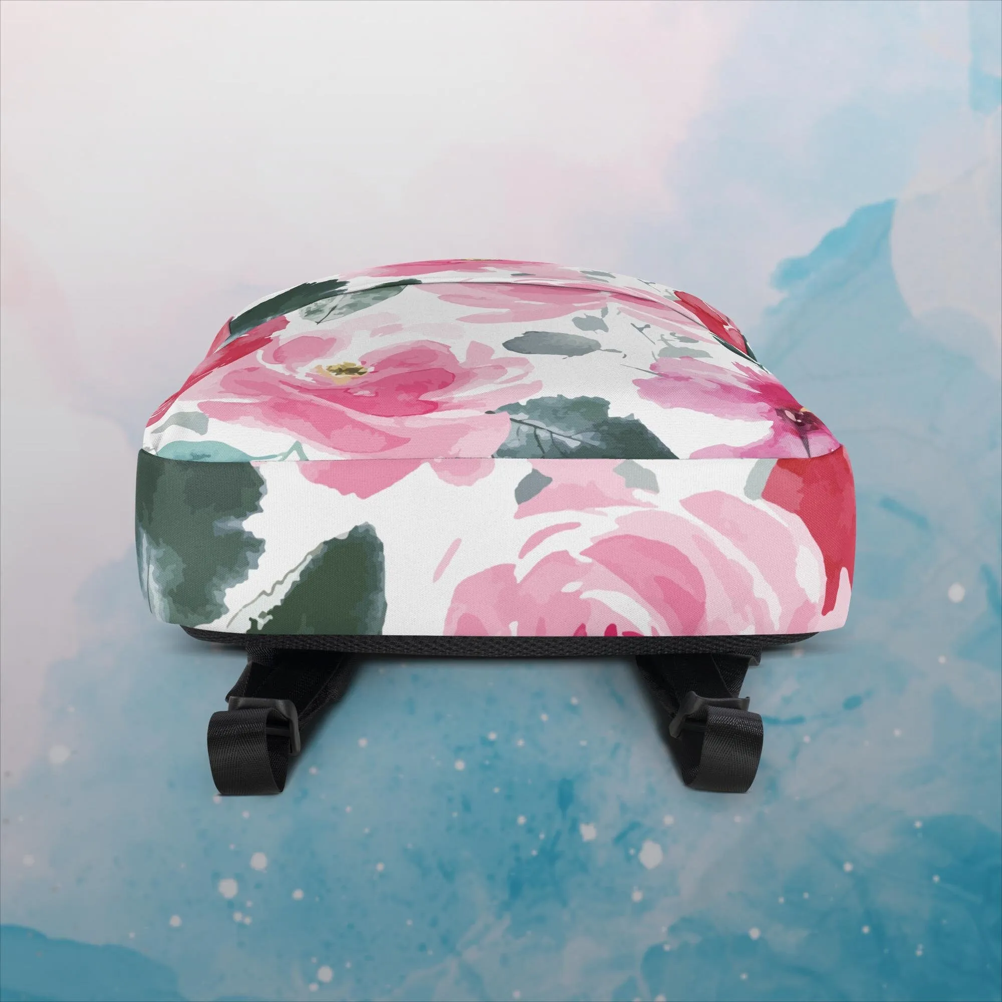 Bold Floral Pattern Backpack