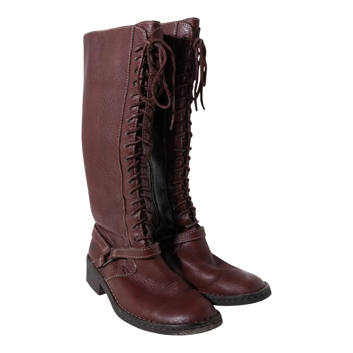 Born Leather Lace Up High Boots