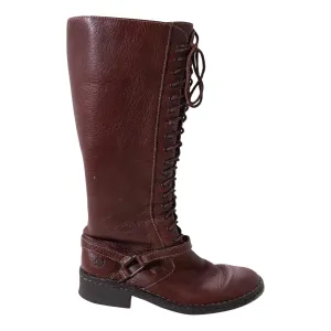 Born Leather Lace Up High Boots