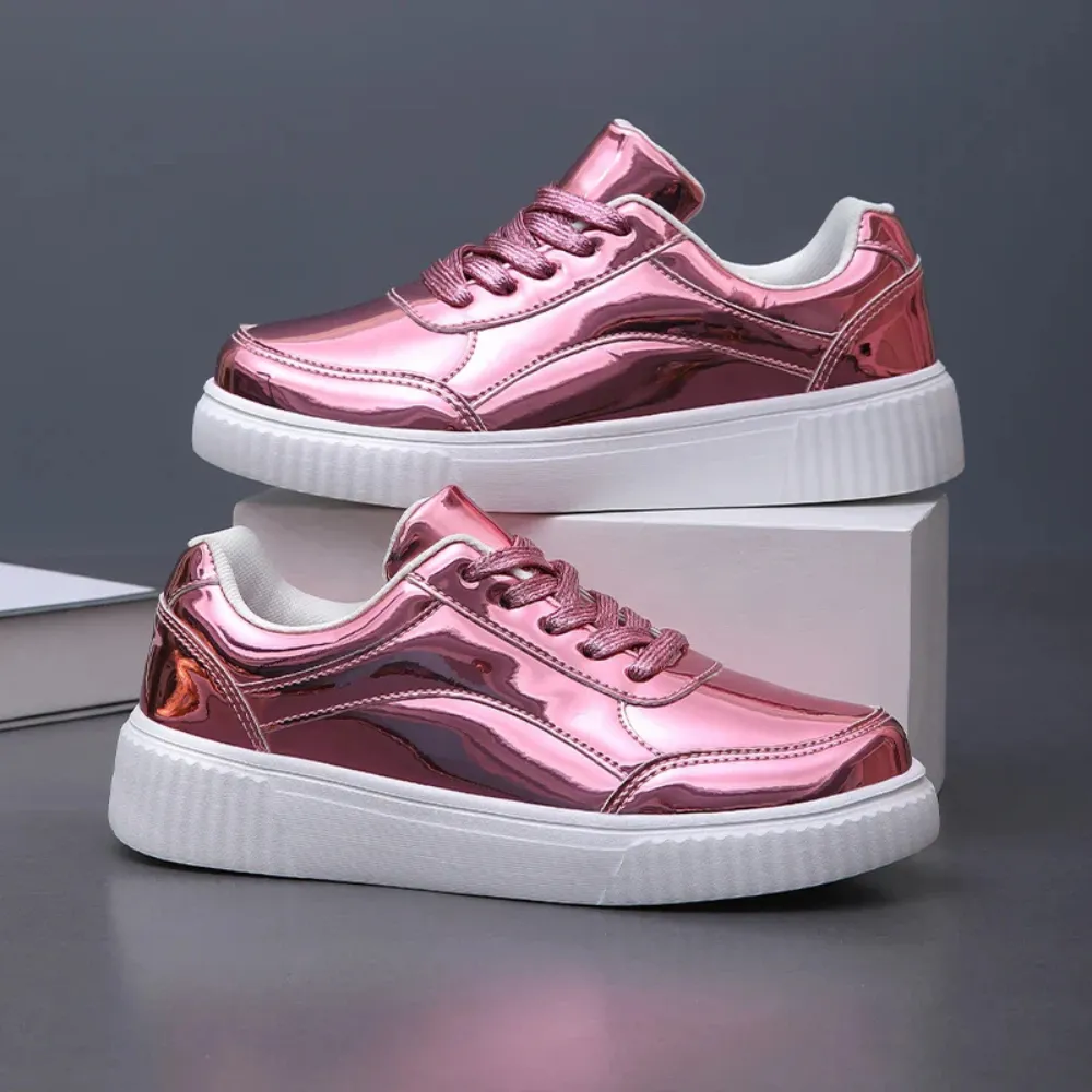 Laura - Gloss Mirror Sneakers