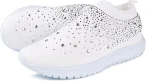 Lausiuoe Slip On Sneakers Women Wide Width Walking Tennis Shoes Lightweight Soft Breathable Road Fall Running Shoes 2022