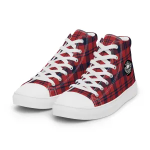 Lumberjack Flannel Mens high top canvas shoes
