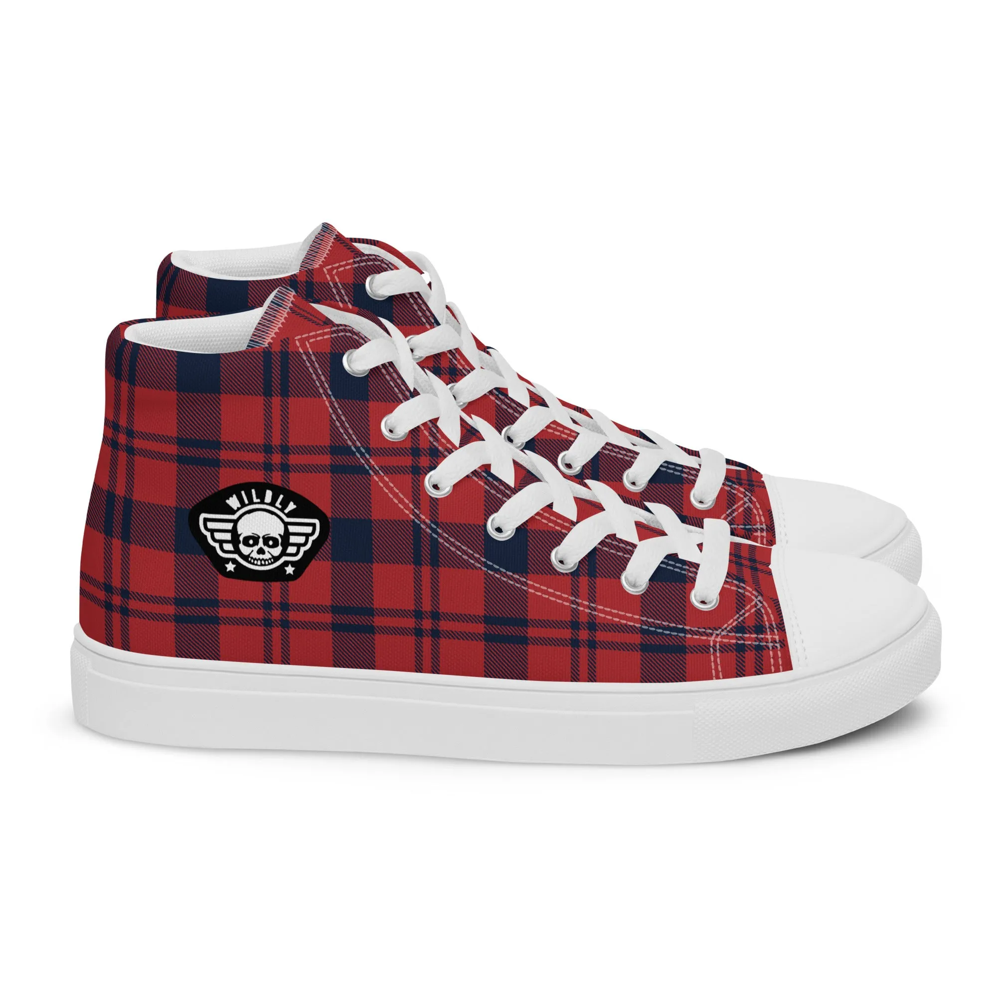 Lumberjack Flannel Mens high top canvas shoes