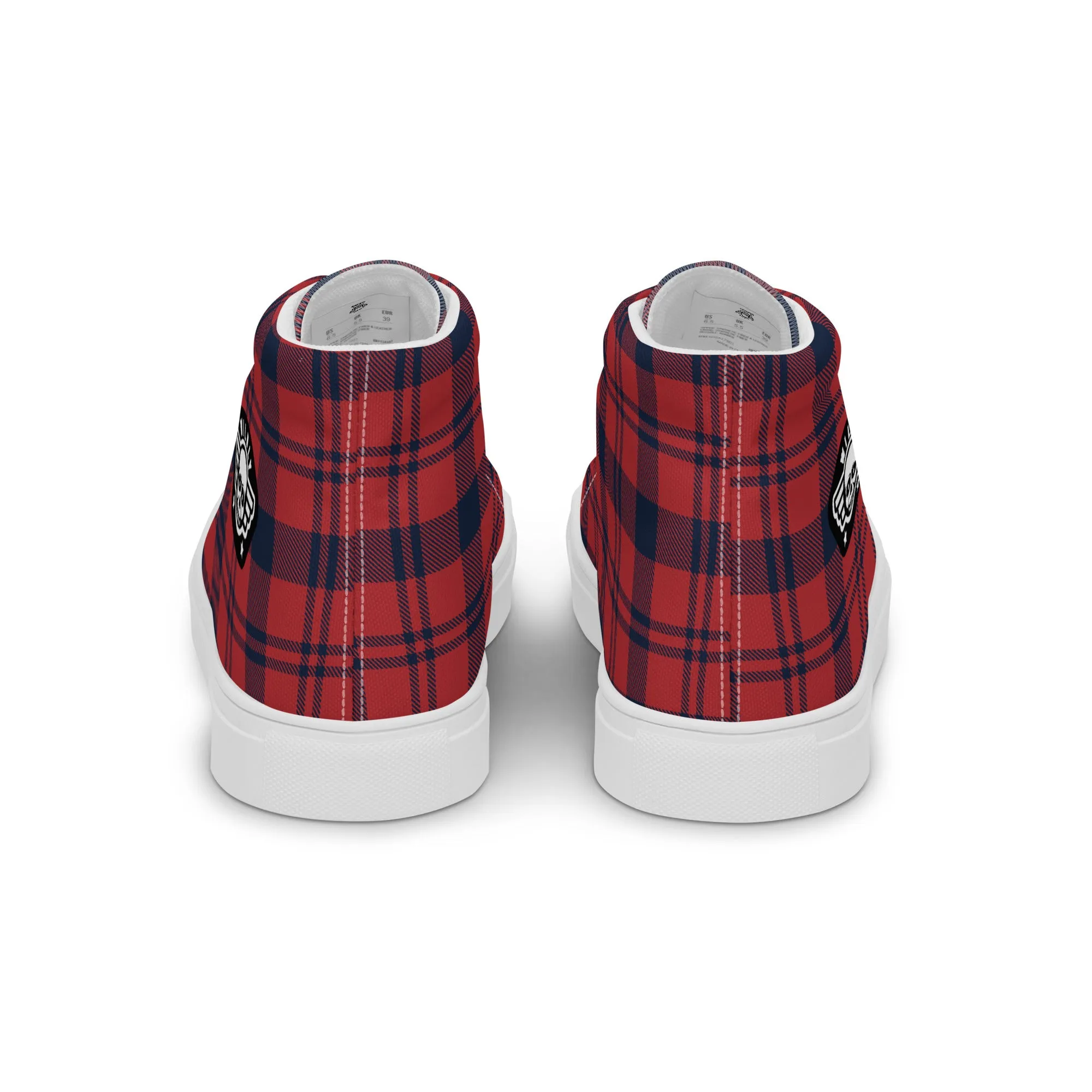 Lumberjack Flannel Mens high top canvas shoes