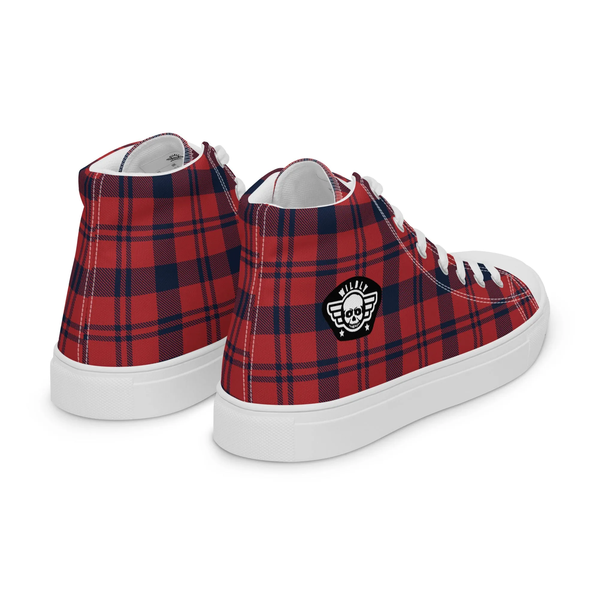 Lumberjack Flannel Mens high top canvas shoes