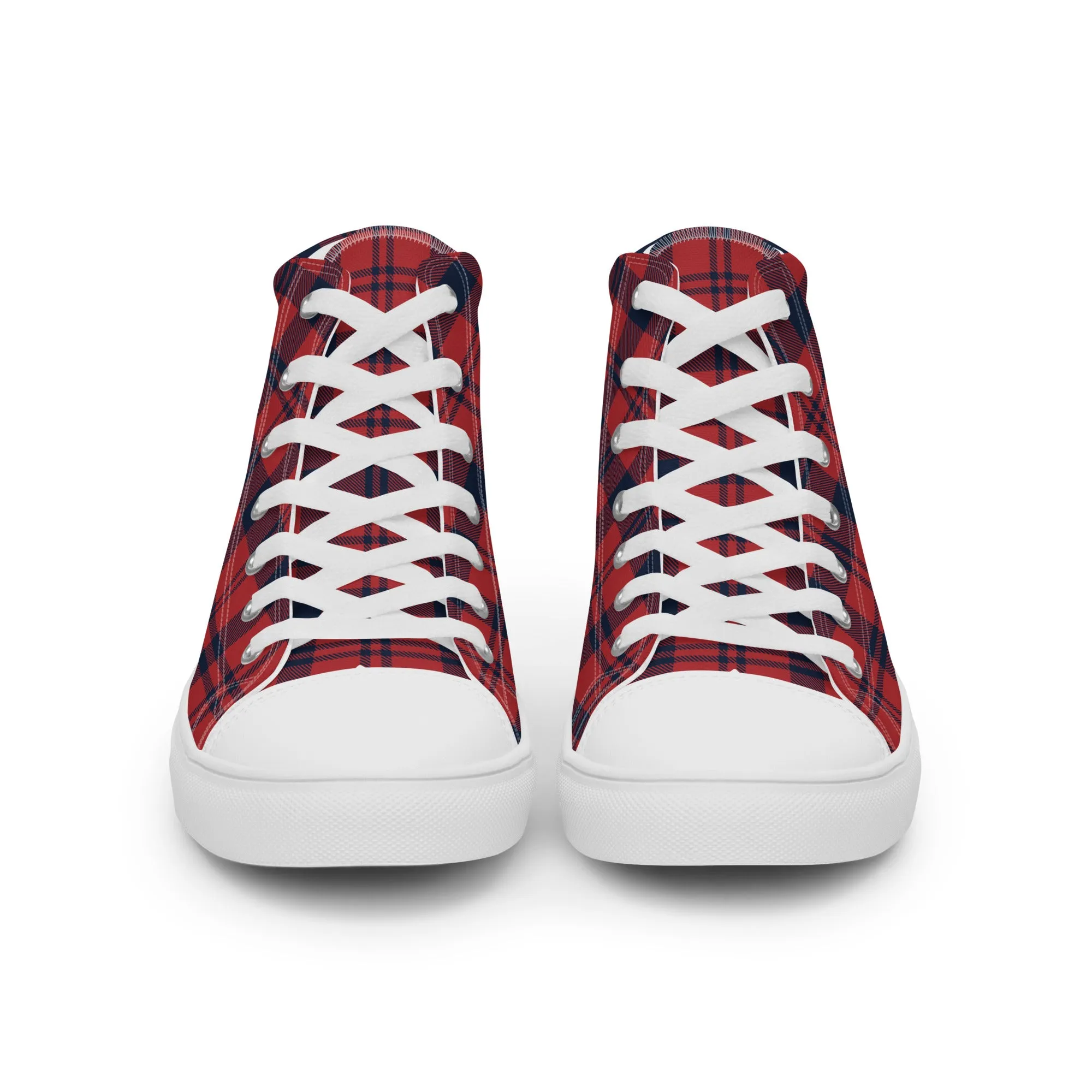 Lumberjack Flannel Mens high top canvas shoes