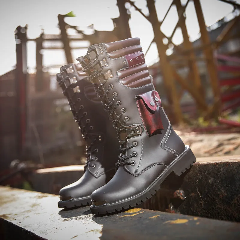 Men's Lace Up High Boots