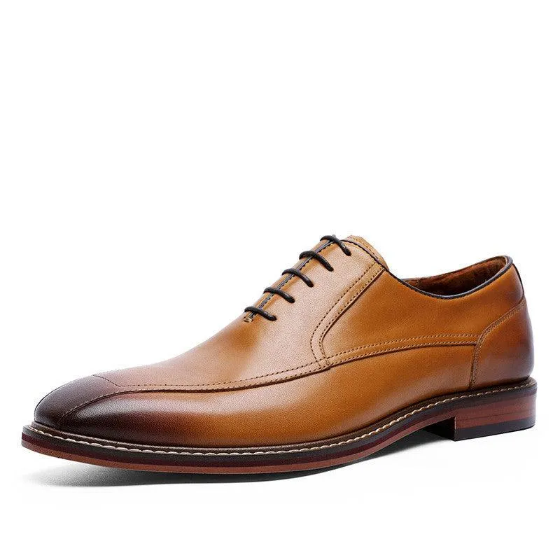 Men's Top Layer Leather Retro Trendy Shoes