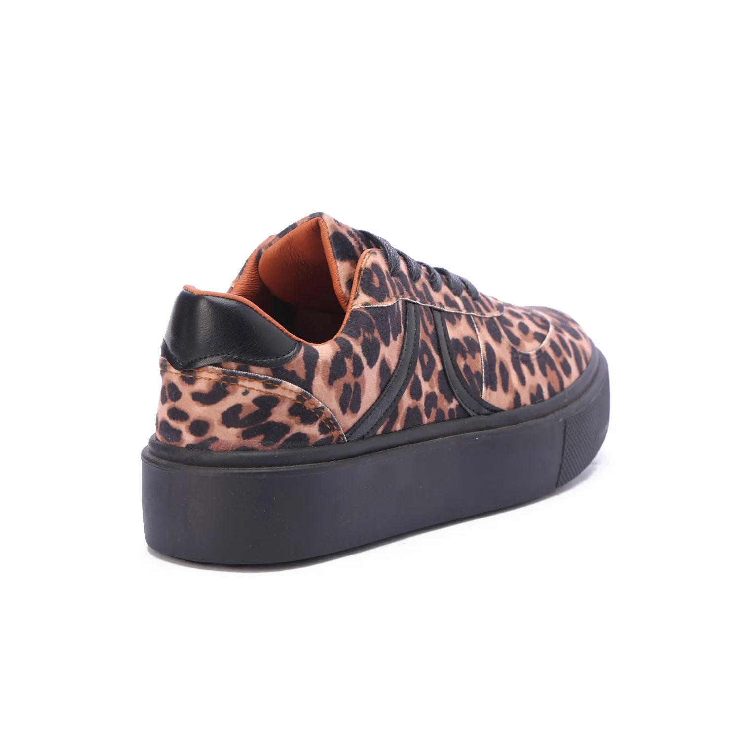 Metallic Stripe Textile Sneaker-Black