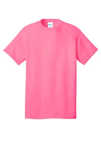 Port & Company Adult Core Cotton Tee - Neon Pink