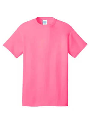 Port & Company Adult Core Cotton Tee - Neon Pink