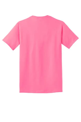 Port & Company Adult Core Cotton Tee - Neon Pink