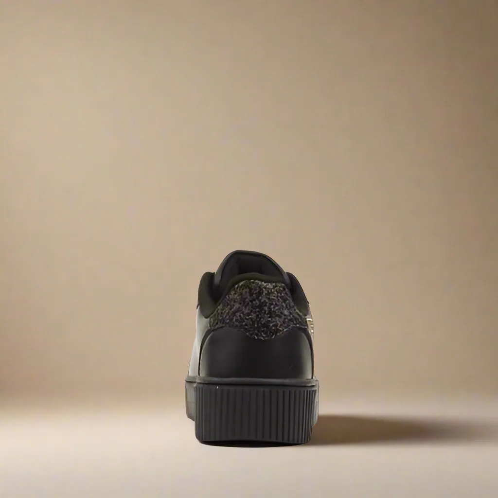 Sissy Boy Black Sneaker With Gold Print | Novus