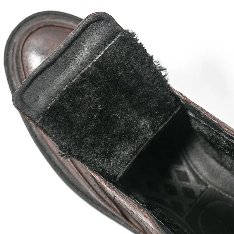 Vintage Boots - Men's Genuine Leather Lace Up British Style Boots