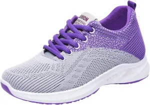 Walking Shoes Women Slip On Running Shoes Non Slip Walking Shoes Lightweight Gym Workout Shoes Breathable Fashion Sneakers