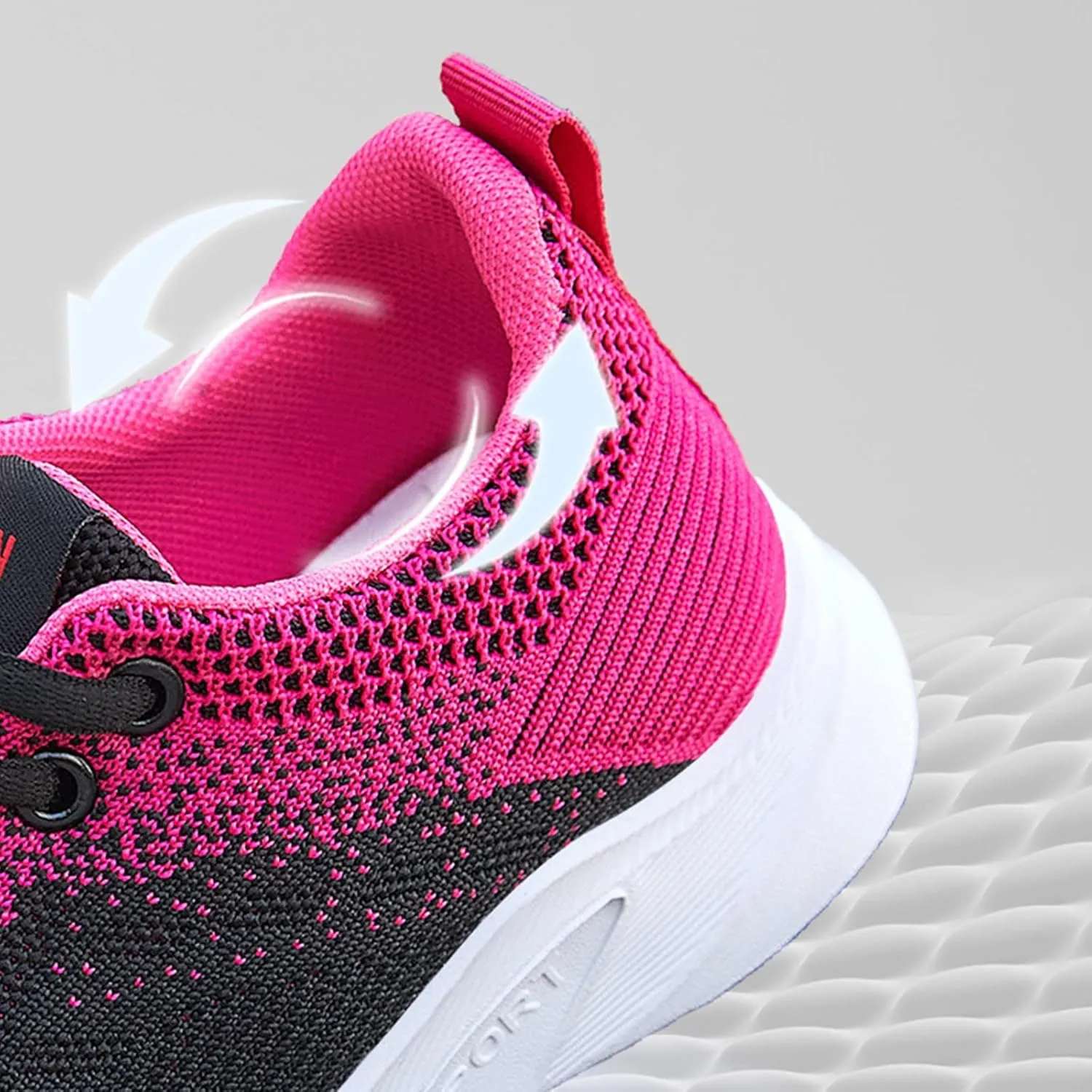 Walking Shoes Women Slip On Walking Shoes Non Slip Running Shoes Breathable Workout Shoes Lightweight Gym Sneakers