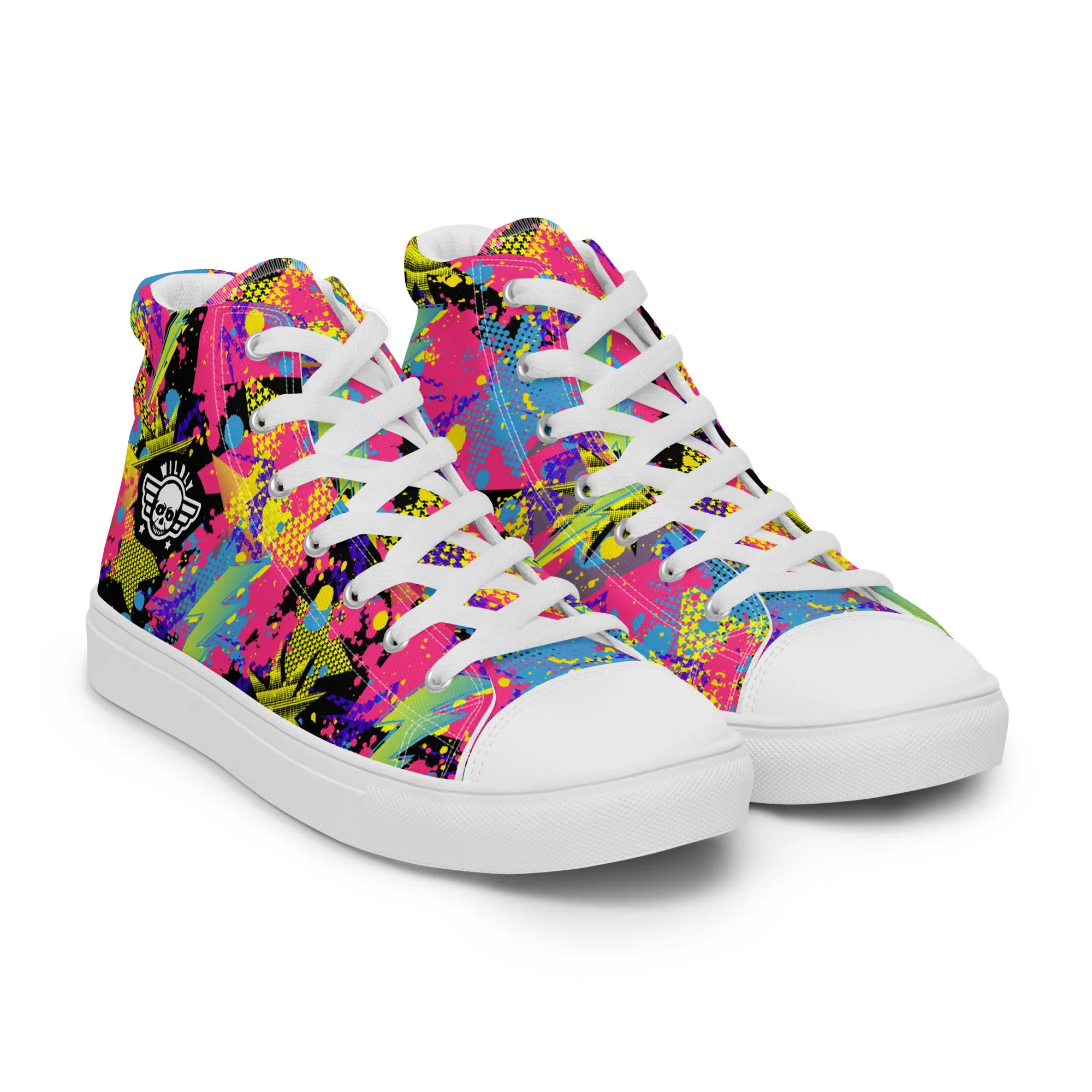 Wildly 80's Rad Mens high top canvas shoes