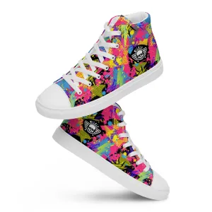 Wildly 80's Rad Mens high top canvas shoes