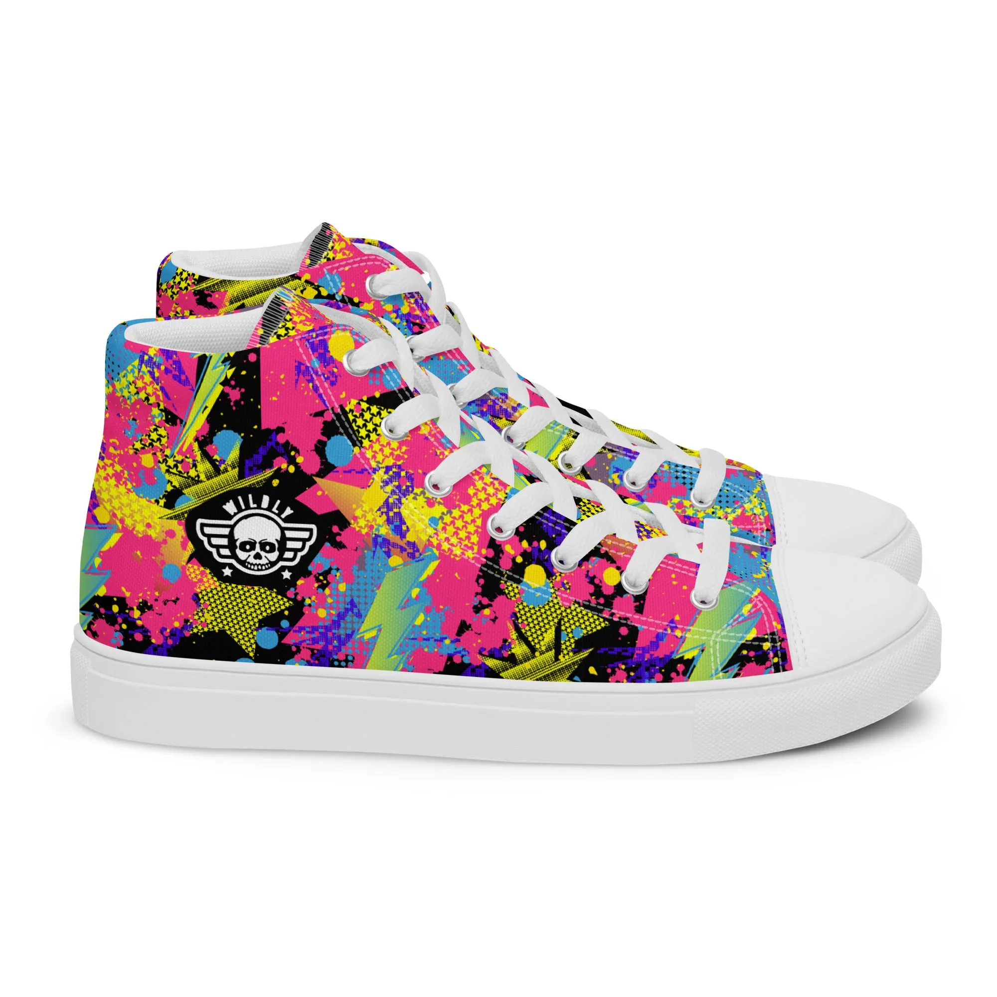 Wildly 80's Rad Mens high top canvas shoes