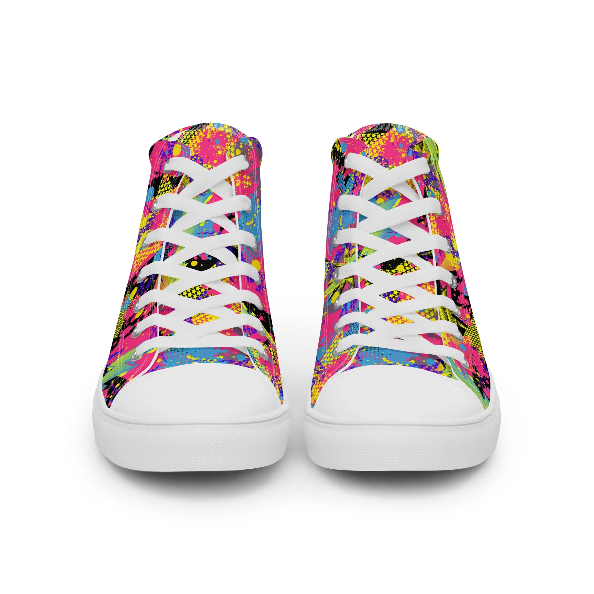 Wildly 80's Rad Mens high top canvas shoes