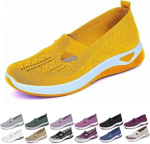 Women's Orthopedic Walking Shoes - Lightweight, Loose Fit, Breathable, Mesh-Comfortable, Soft Soled, Wide & Bulky Sneakers